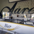 Ausschanktheke der Brauerei Aare Bier