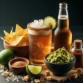 Biercocktail mit Guacamole und Nachos (DALL-E)