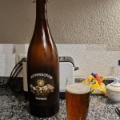 Magnum Bierflasche mit Glas