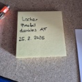 Beschriftetes Post-it
