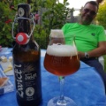 Zwickelbier in der Flasche