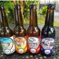4 Bierflaschen der Brauerei La Lie